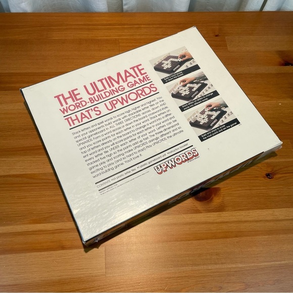 Deadstock VTG Sealed 1980s UPWORDS A 3 Dimensional Word Game Milton Bradley Comp - Picture 10 of 15